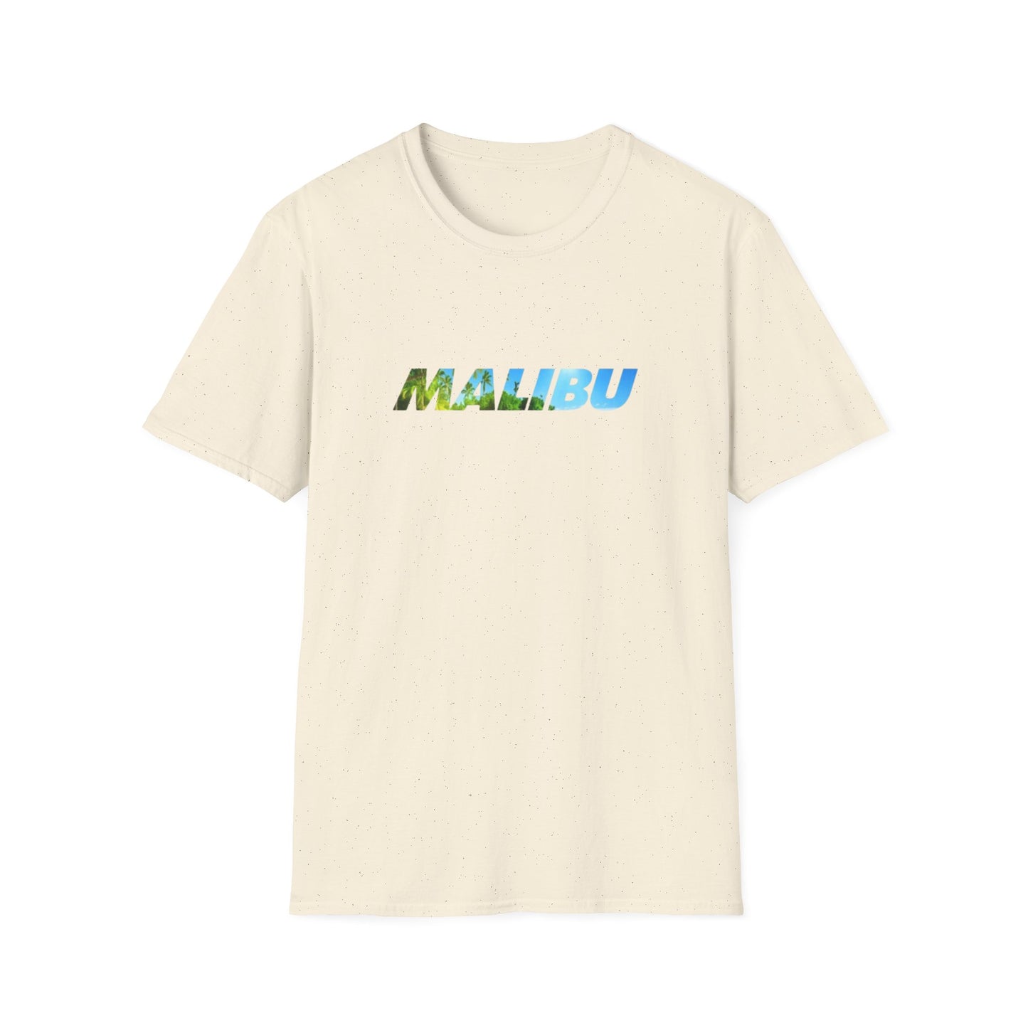 Malibu Beach Graphic T-Shirt — Tropical Lettering Tee